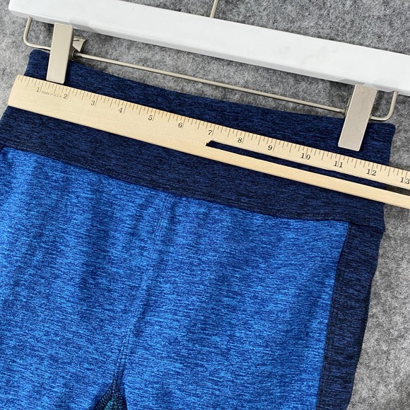 Free People Movement Leggings XS Blue Colorblocked Dylan High Rise Mesh - Picture 8 of 15